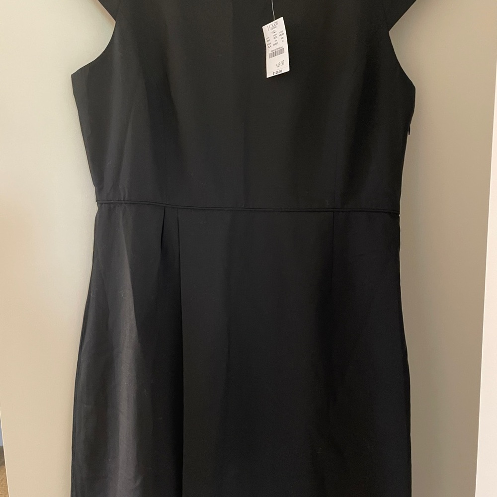 J. Crew Black and White Sheath Mini Dress